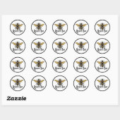 Queen Bee Latte Mug Ronde Sticker (Vel)