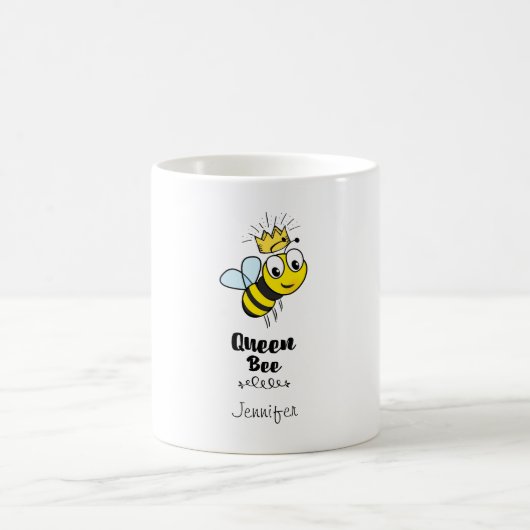 Queen Bee Leuke Bumble Bee met Kroon Gepersonalise Koffiemok (Center)