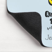 Queen Bee Leuke Bumble Bee met Kroon Gepersonalise Muismat (Hoek)