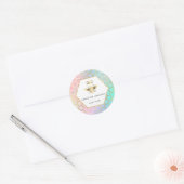 · Queen Bee logo Classic ronde sticker (Envelop)