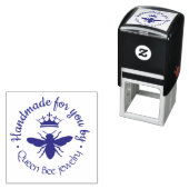 Queen Bee logo sieraden Zelfinktende Stempel (In situ)