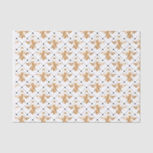 Queen Bee met Crown Silhouet Diamond Patroon Tissuepapier