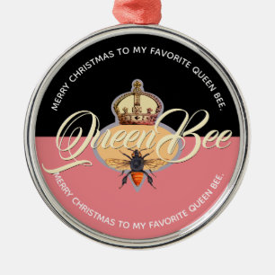 Queen Bee Metalen Ornament