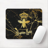 QUEEN BEE modern Muismat Gold en zwarte bestseller (Met muis)
