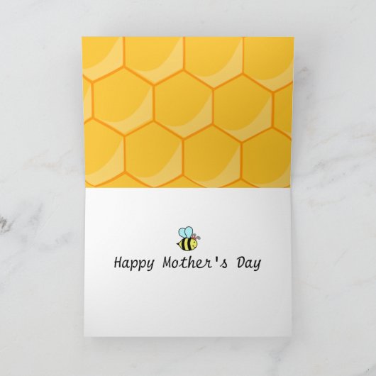 Queen Bee Moederdag Kaart (Binnen)