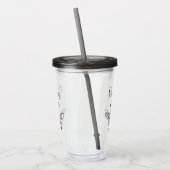 Queen Bee Monogrammed Acryl Drinkbeker (Links)