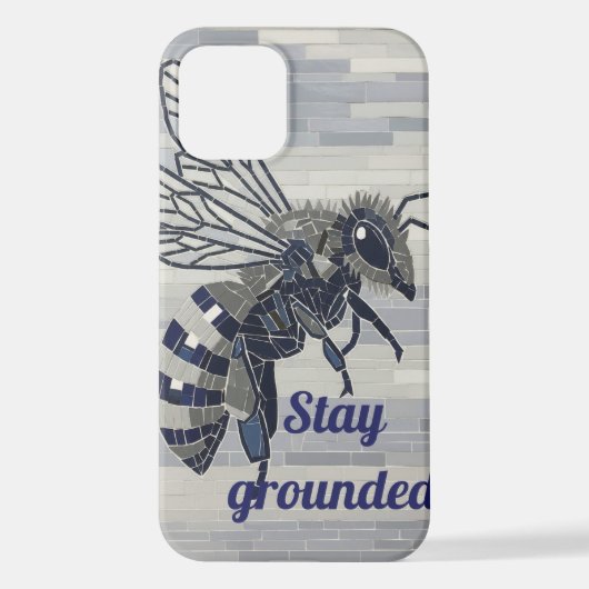 Queen Bee Mosaic Phone Case – Honeycore Geometric iPhone Hoesje (Achterkant)