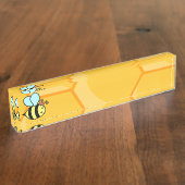 Queen Bee Naambordje (Zijkant)