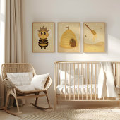 Queen Bee Nursery Wall Art Foto Afdruk