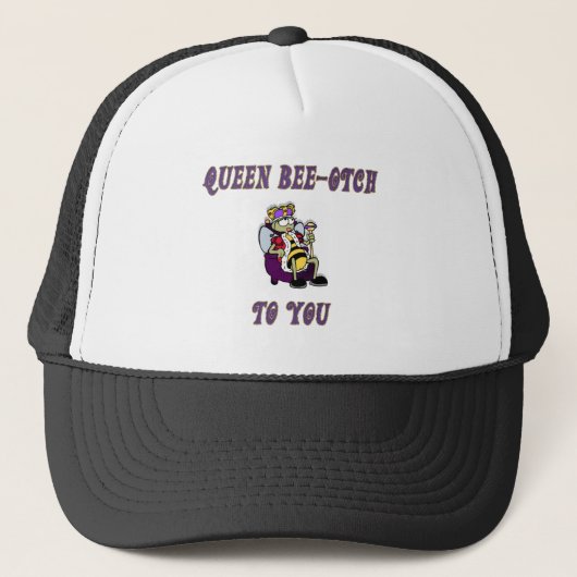 Queen Bee-otch Trucker Pet (Voorkant)