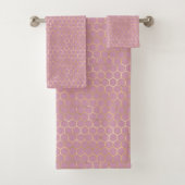 Queen Bee Pattern Bad Handdoek (Insitu)