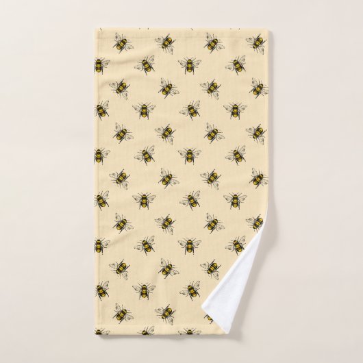 Queen Bee Pattern Bad Handdoek (Handdoek)