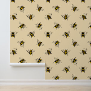 Queen Bee Pattern Behang