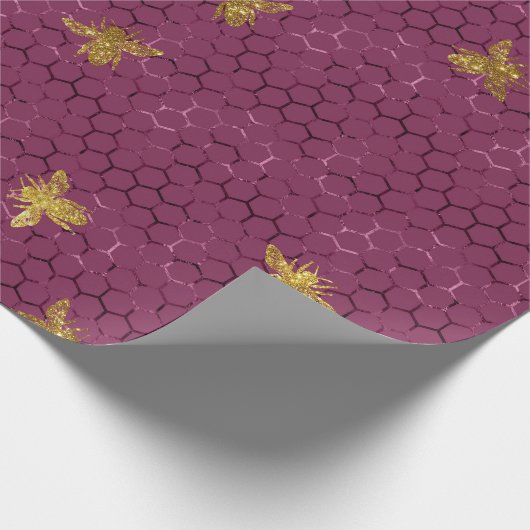 Queen Bee Pattern Cadeaupapier (Hoek)