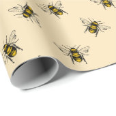 Queen Bee Pattern Cadeaupapier (Rol Hoek)