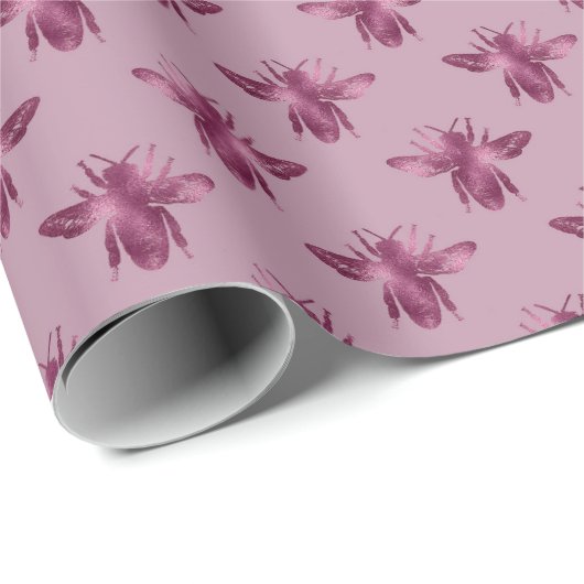 Queen Bee Pattern Cadeaupapier (Rol Hoek)