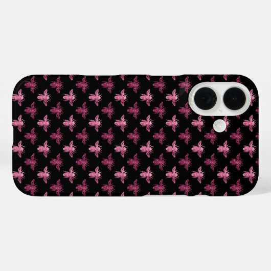 Queen Bee Pattern Case-Mate iPhone Case (Achterkant (horizontaal))