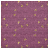 Queen Bee Pattern Fabric Stof (Swatch)