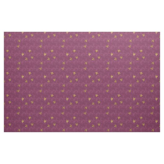 Queen Bee Pattern Fabric Stof (Fat Quarter)
