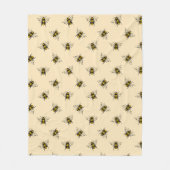 Queen Bee Pattern Fleece Deken (Voorkant)