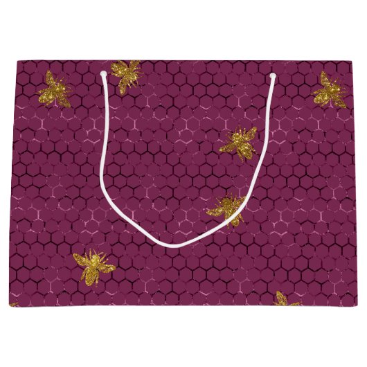 Queen Bee Pattern Groot Cadeauzakje (Voorkant)