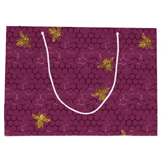 Queen Bee Pattern Groot Cadeauzakje (Achterkant)