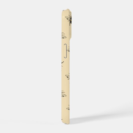 Queen Bee Pattern iPhone 15 Case (Rechterkant)