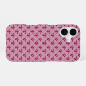 Queen Bee Pattern iPhone 16 Hoesje (Achterkant horizontaal)