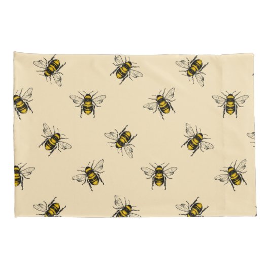 Queen Bee Pattern Kussensloop (Achterkant-Rechts)