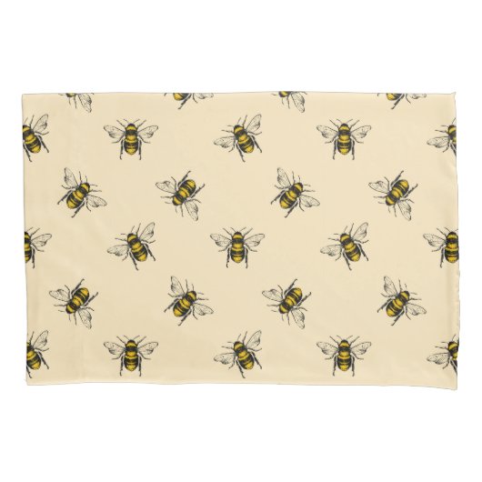 Queen Bee Pattern Kussensloop (Voorkant-Links)