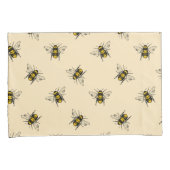 Queen Bee Pattern Kussensloop (Voorkant-Rechts)
