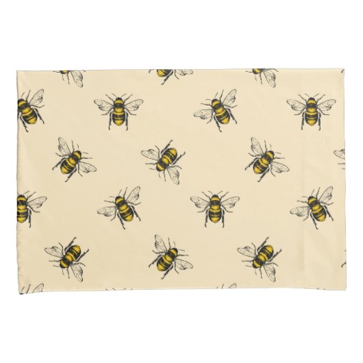 Queen Bee Pattern Kussensloop (Voorkant-Rechts)