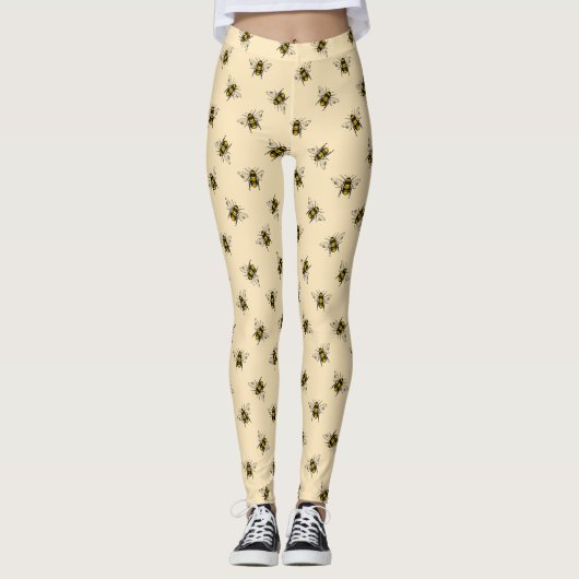 Queen Bee Pattern Leggings (Voorkant)