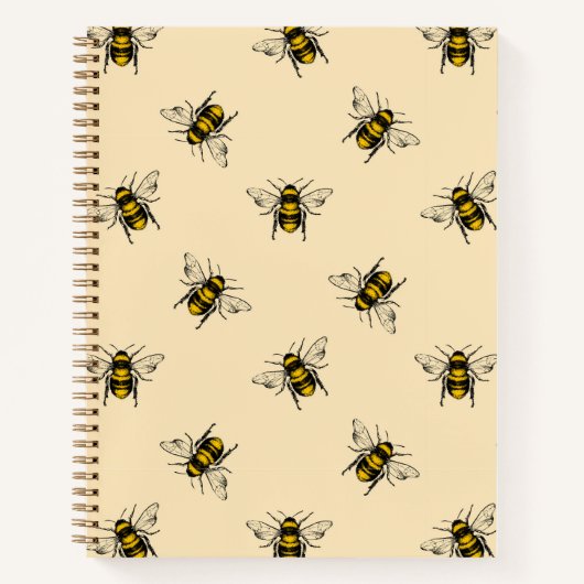 Queen Bee Pattern Notitieboek (Voorkant)