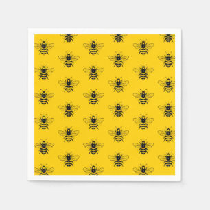 Queen Bee Pattern Party Napkins Servet