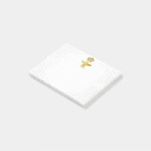 QUEEN BEE Post-It Notes - Gold Bee Crown Honeycomb (Schuin)