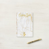 QUEEN BEE Post-it Notes - Goudmarmer (Op bureau)