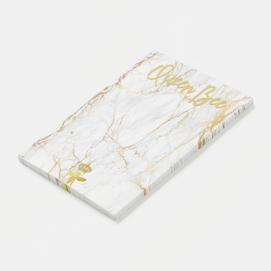 QUEEN BEE Post-it Notes - Goudmarmer (Schuin)
