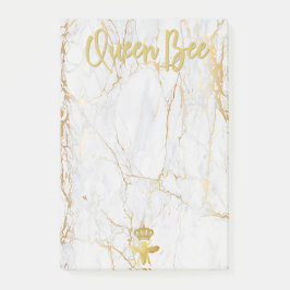 QUEEN BEE Post-it Notes - Goudmarmer