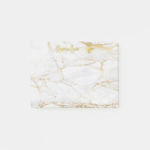 QUEEN BEE Post-It-notities - Gouden Marmer Bijen K Post-it® Notes (Voorkant)
