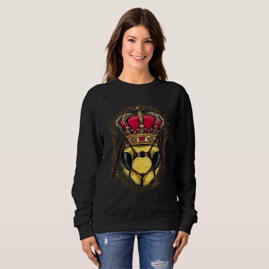 Queen Bee Princess Insect Beekeeping Animal Bee Trui (Voorkant volledig)