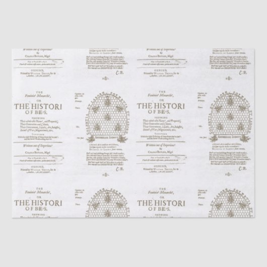 Queen Bee Regels de bijenkorf  Imker Honing Tissuepapier (Voorkant)