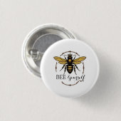 Queen Bee Ronde Button 3,2 Cm (Voorkant /achterkant)