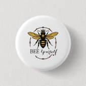 Queen Bee Ronde Button 3,2 Cm (Voorkant)