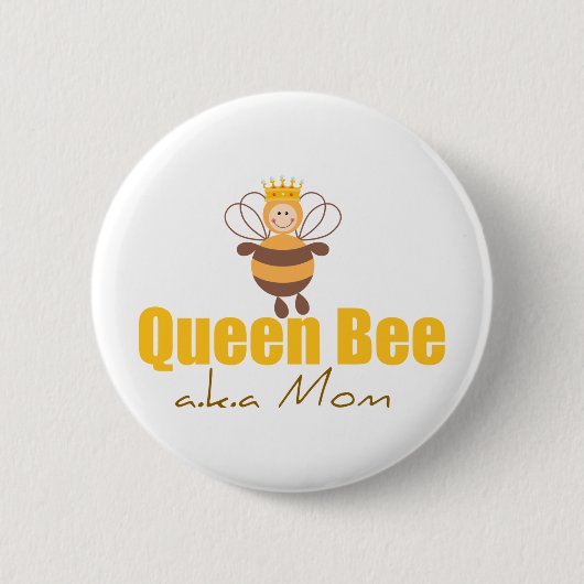 Queen Bee Ronde Button 5,7 Cm (Voorkant)
