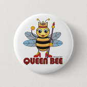 Queen Bee Ronde Button 5,7 Cm (Voorkant)