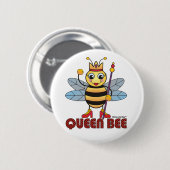 Queen Bee Ronde Button 5,7 Cm (Voorkant /achterkant)