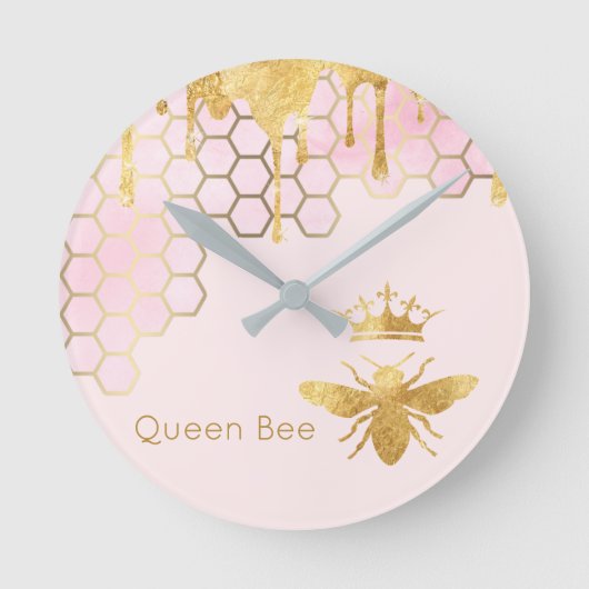 queen bee ronde klok (Voorkant)