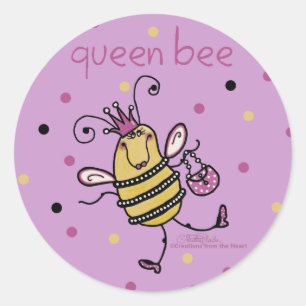 Queen Bee Ronde Sticker
