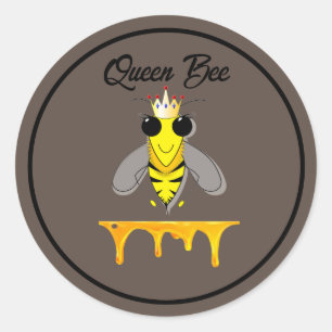 Queen Bee Ronde Sticker
